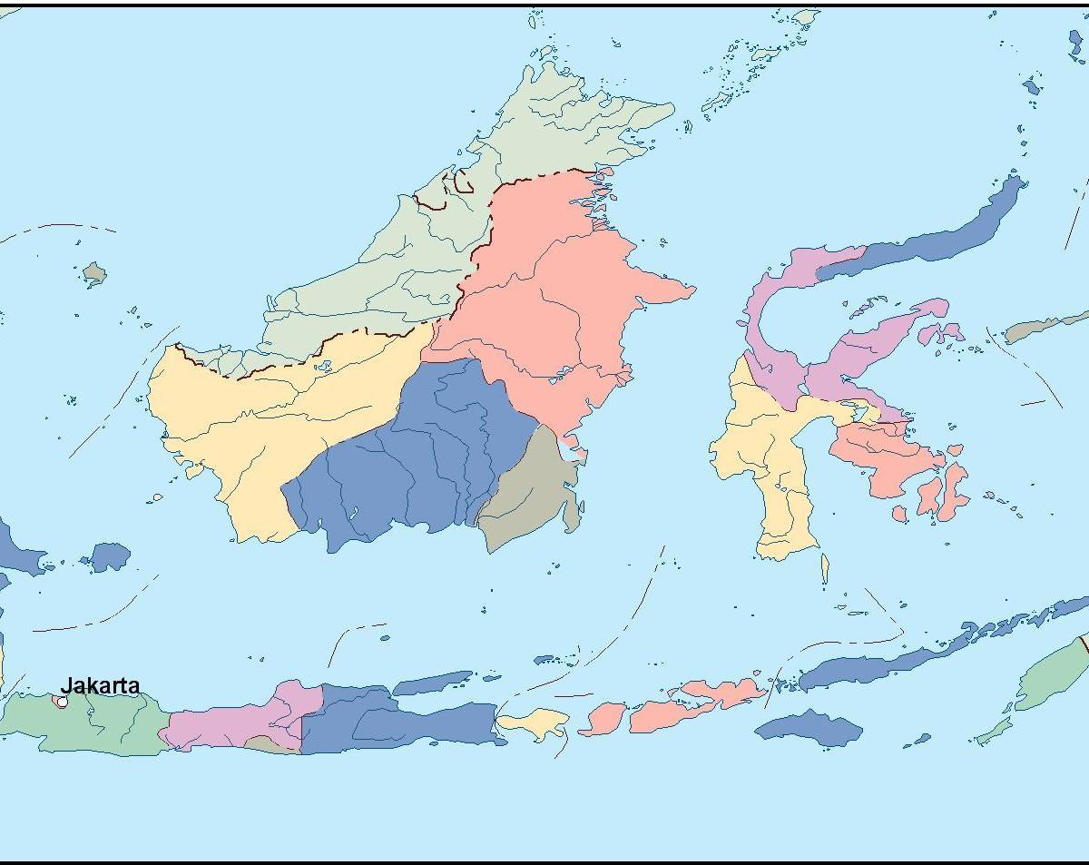 kaart van Jakarta kaart vector