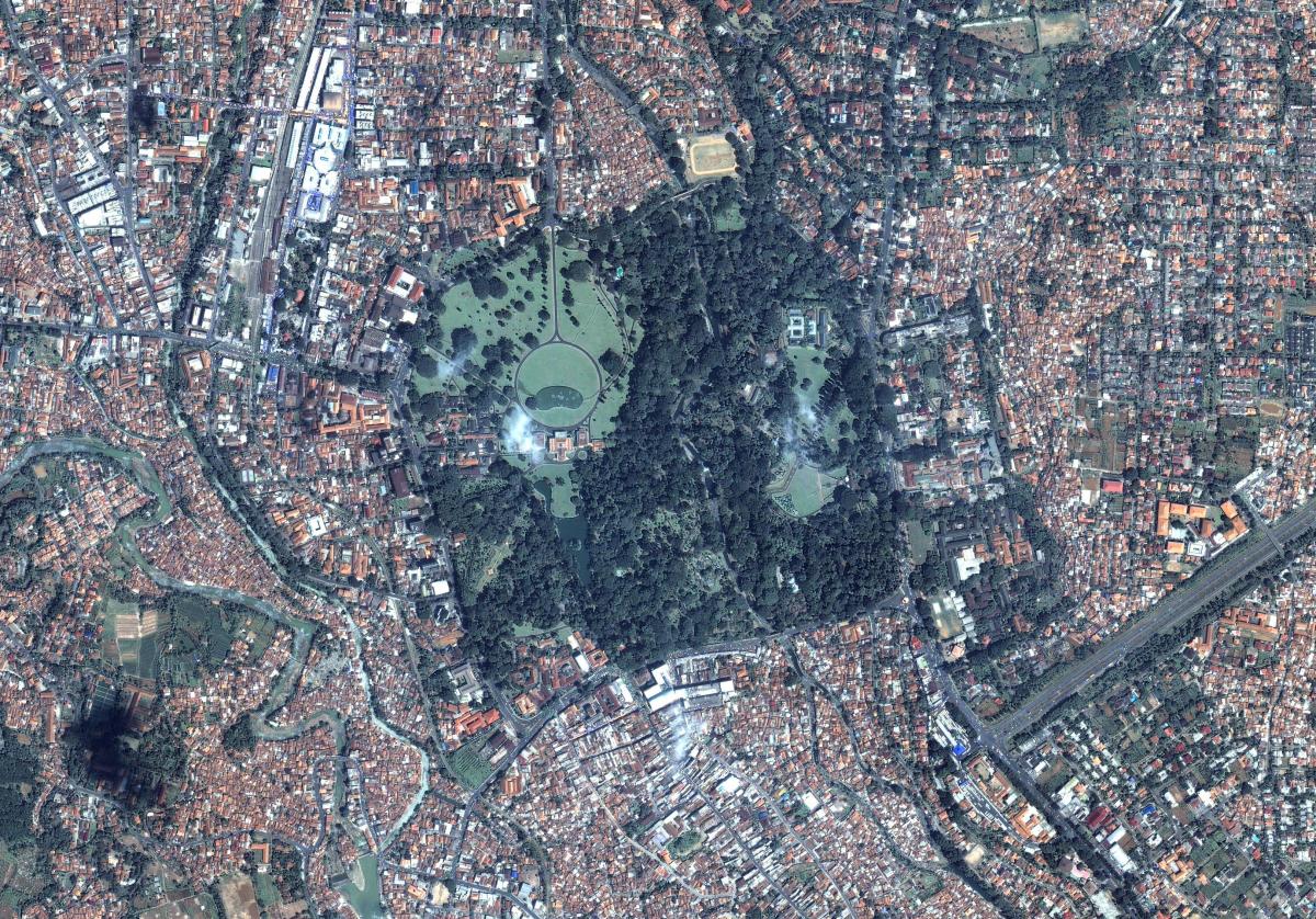 kaart van Jakarta satelliet