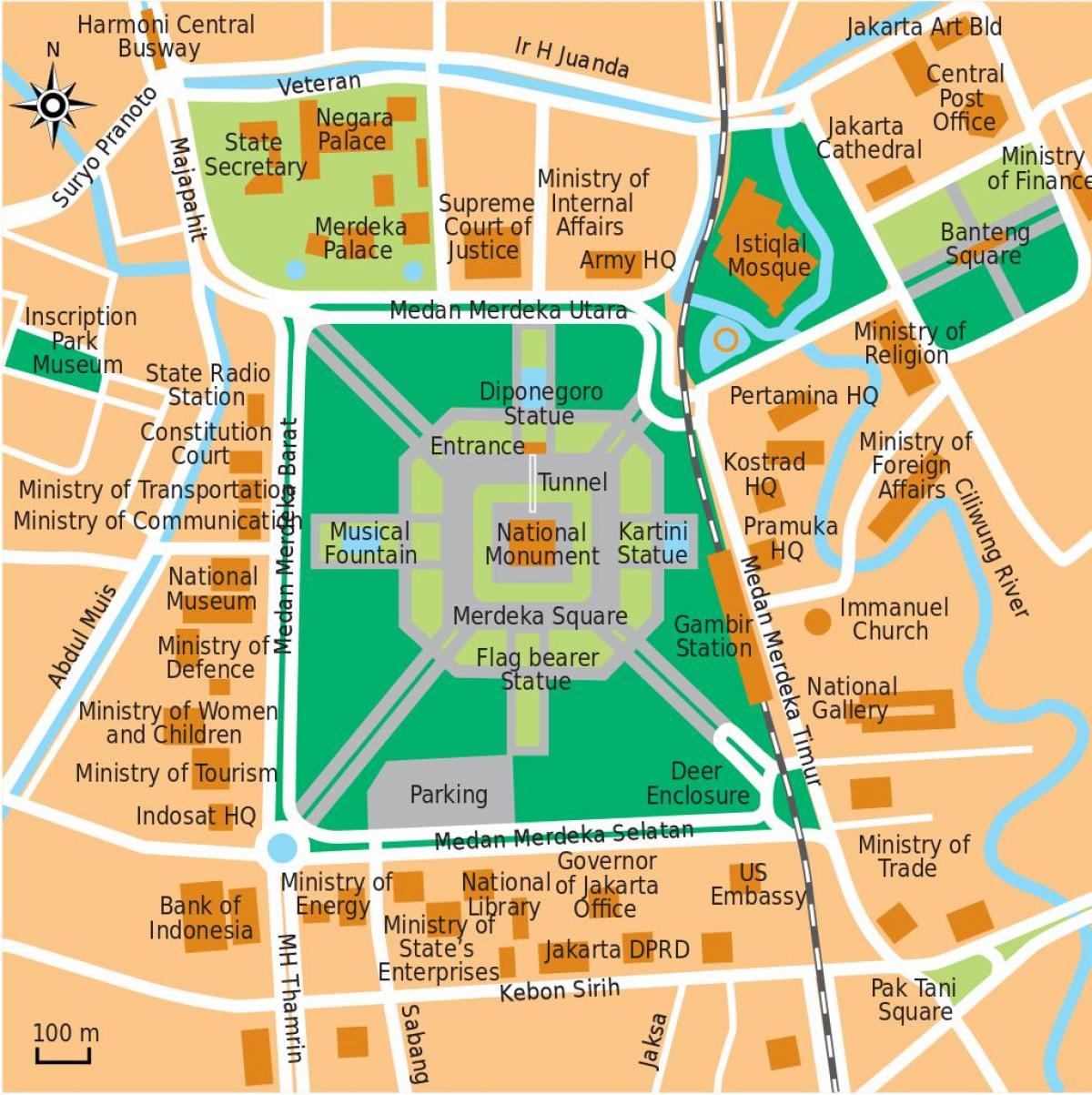 kaart van office Jakarta
