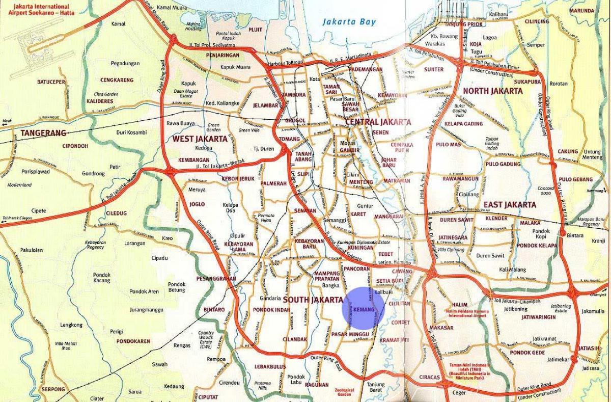 kaart van kemang in Jakarta