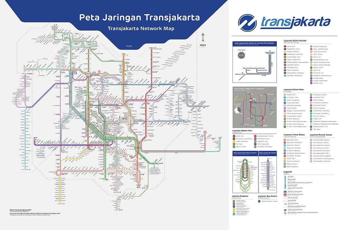 transJakarta route kaart