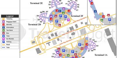 Soekarno hatta airport terminal kaart