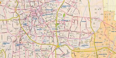 Kaart van Jakarta street